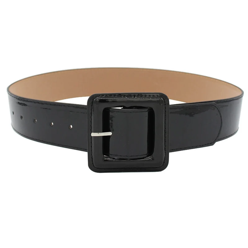 Fashion Plus Size Belt Ladies Waist Belts For Women High Quality Shinny Patent Leather Ceinture Femme Corset Coat Waistband