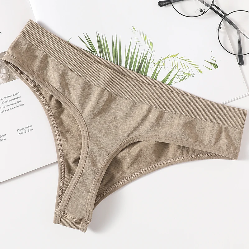 1PC/2Pcs Seamless Thongs Low Rise G-String Women Panties Sport Underwear Sexy Female Underpants Lingerie Sexy Bottoms M-XL