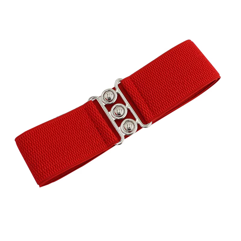 Fashion Korean Style Buckle Elastic Wide Belt Wide Cummerbund Strap Belt Waist Female Women Accessories Solid Color