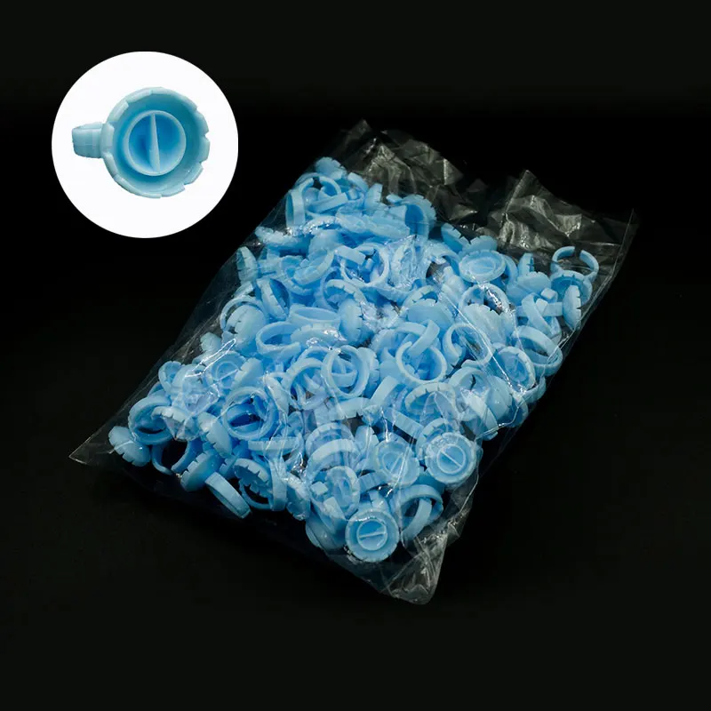 100pcs Blue Round