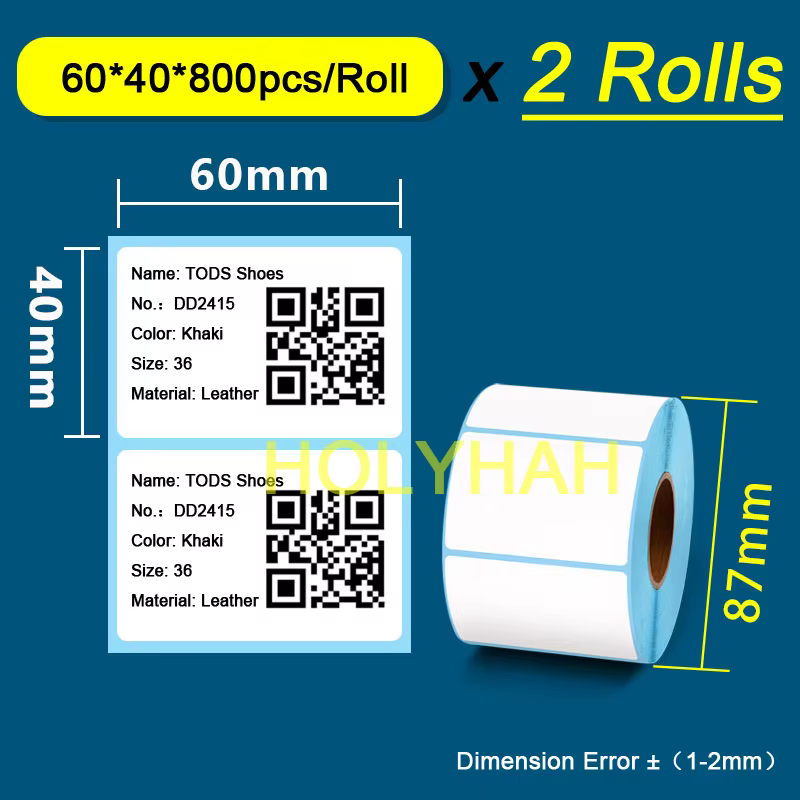 60X40 800Pcs 2Roll
