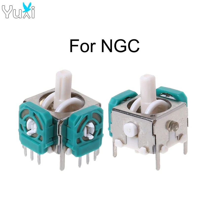 YuXi 2pcs 3D Analog Joysticks Sensor Module Stick Replacement Repair Parts Game Accessoires for Gamecube NGC Controller