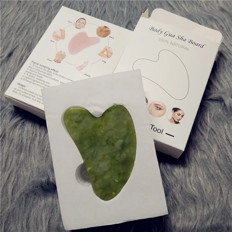 high-quality Quartz Jade Roller Massager For Face Body Anti-aging Natural Stone Guasha Scraper Massage tools