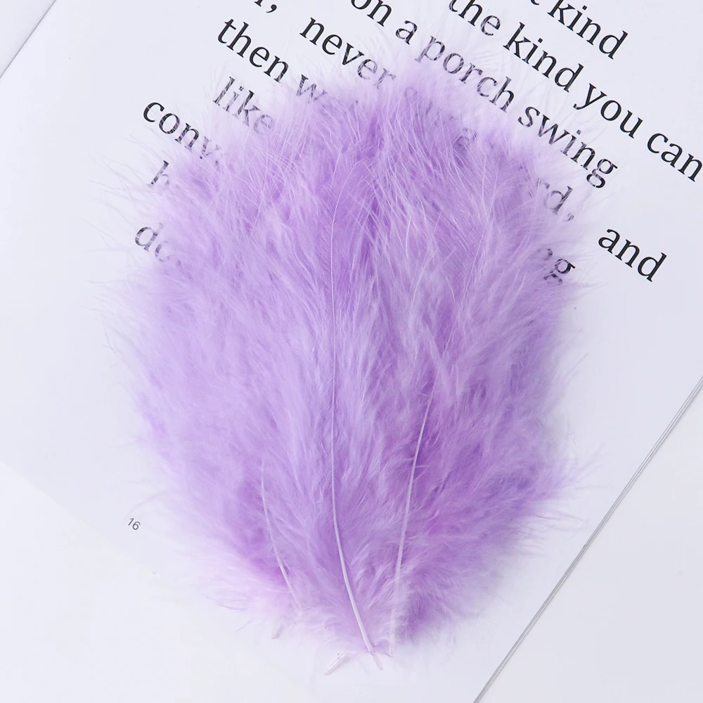 Natural Plumes 4-6“ 10-15cm Marabou Turkey Feathers Wedding Dress DIY Jewelry Decor Accessories pretty Plumes 50/100/300/500PCS