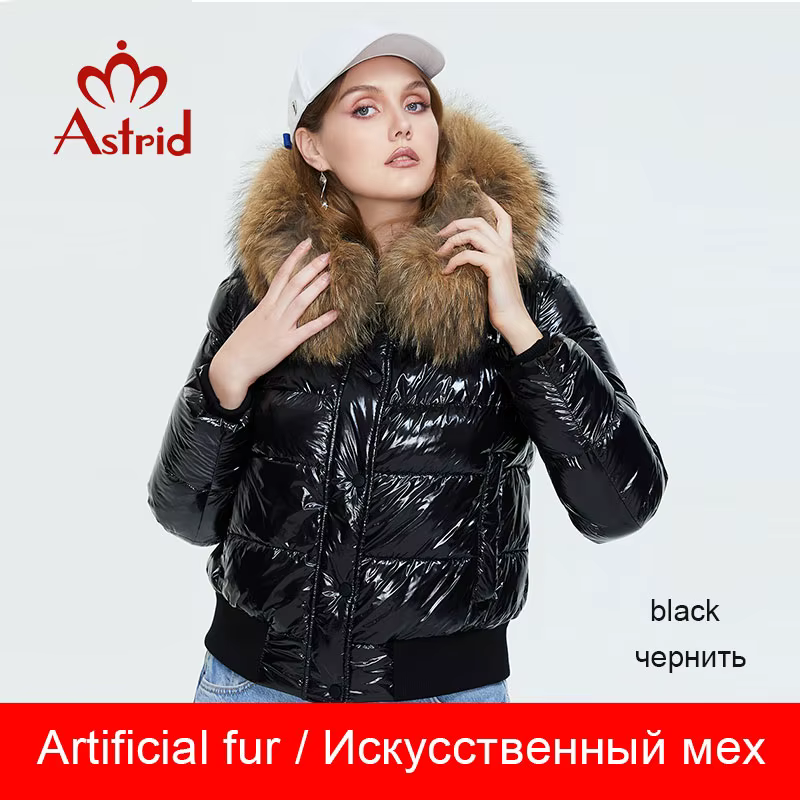 black artificial fur
