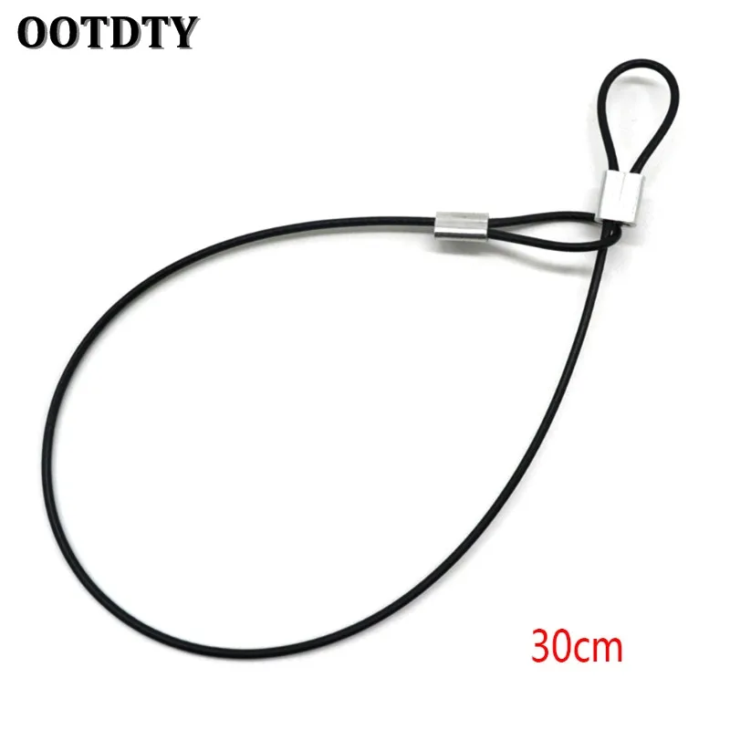 OOTDTY Safety Strap Stainless Steel Tether Lanyard Wrist Hand 30cm For GoPro Camera New