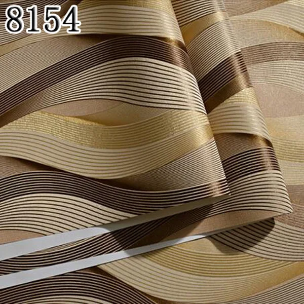 Fashion PVC Black White Silver Striped Wallpaper 3D Modern Living room Waterproof Vinyl Textured Stripe Wall paper Rolls