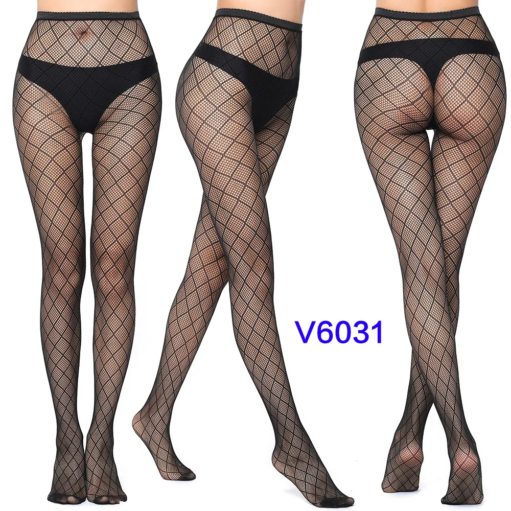 Women Sexy Fishnet Tights Fashion Jacquard Weave Seamless Punk Mesh Pantyhose Black Lolita Fish Net Body Stockings Sexy Lingerie