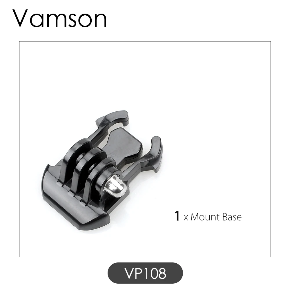 Vamson for GoPro Accessories Activity Base Long Screw Mount For Gopro Hero 12 11 10 9 8 7 6 5 for SJCAM for Xiaomi for yi VP108