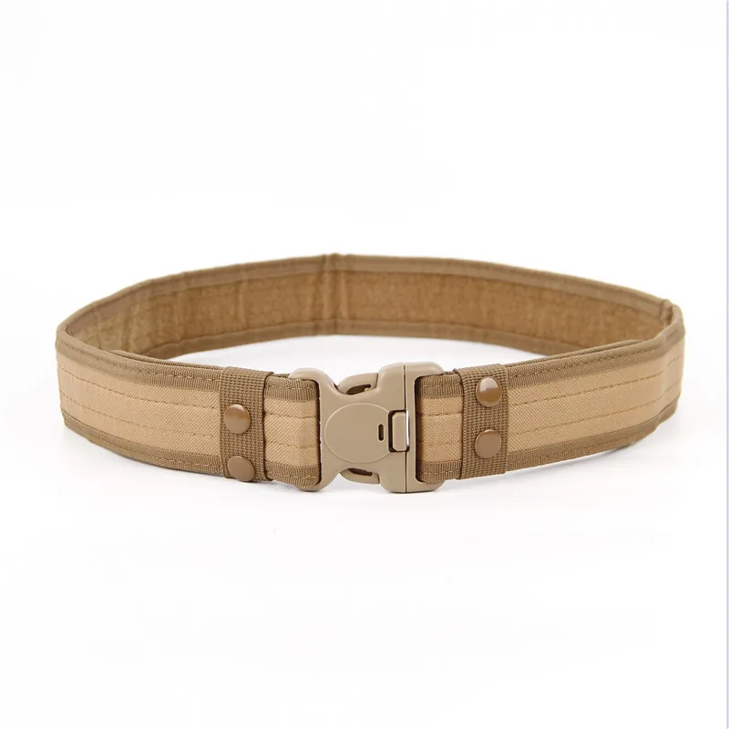 1/2 PCS Men Camouflage Combat Canvas Belts High Quality Quick Release Tactical Oxford Cloth Waistband Outdoor Hunting Nylon Belt