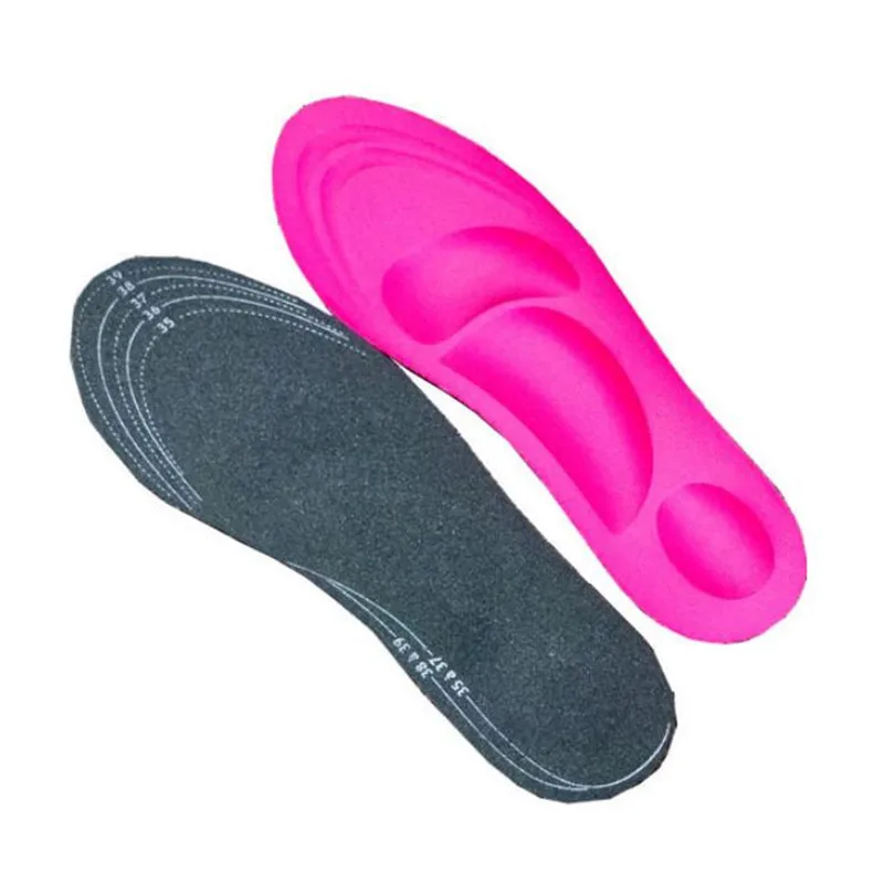 4D Memory Foam Orthopedic Insoles For Shoes Women Men Flat Feet Arch Support Massage Plantar Fasciitis Sports Pad Heel Cushion