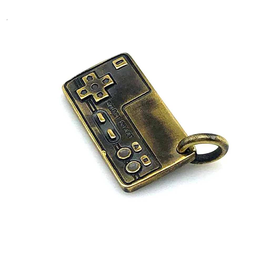 EDC Brass Classic Game Controllers Model Little Pendant Outdoor Tool Accessories DIY Keychain Key Ring