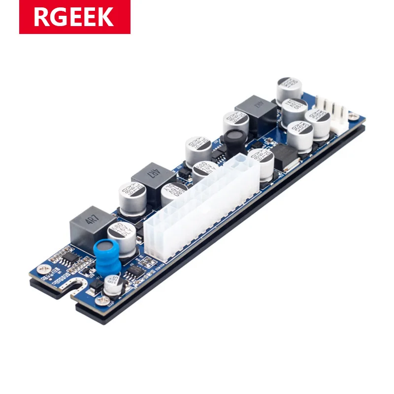 RGEEK DC DC ATX Peak PSU 19V 200W Pico ATX Switch Mining PSU 24pin MINI ITX DC to ATX PC Power Supply For Computer