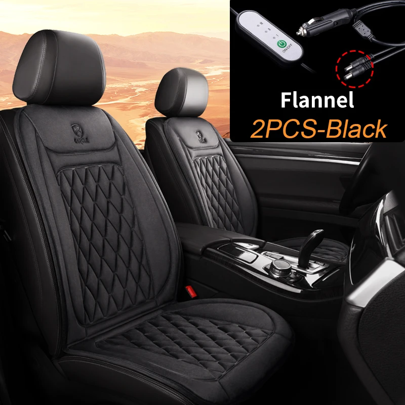 2pcs black-flannel