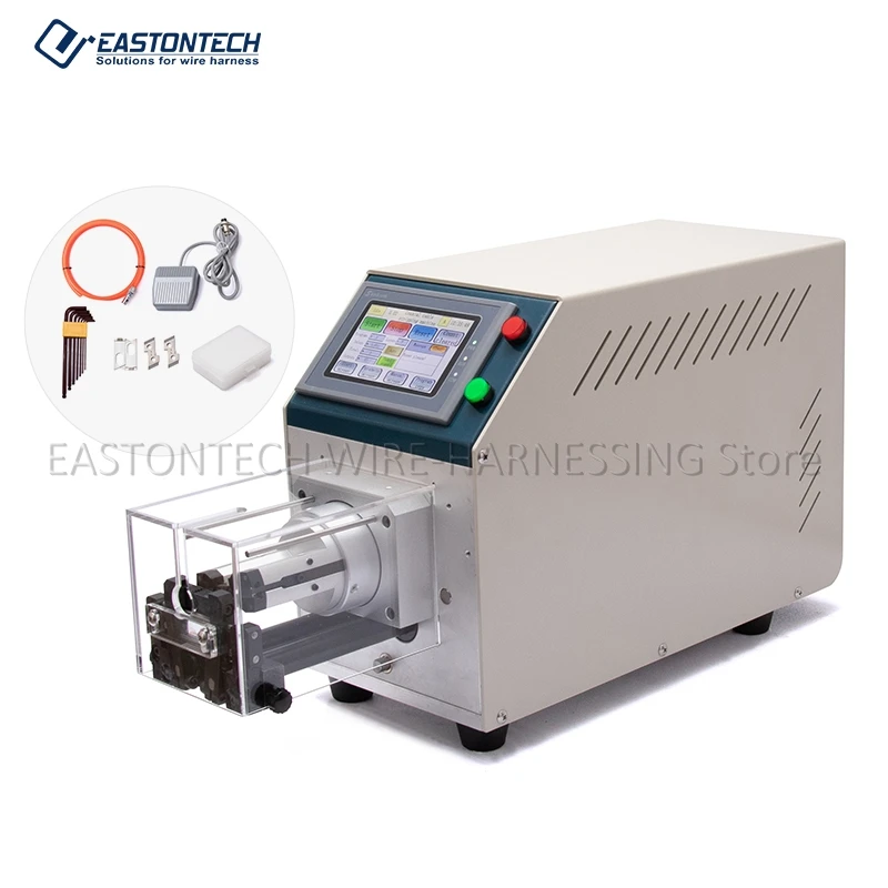 EASTONTECH EW-06F Semi-automatic Coaxial Cable Stripping Machine Cable Making Equipment