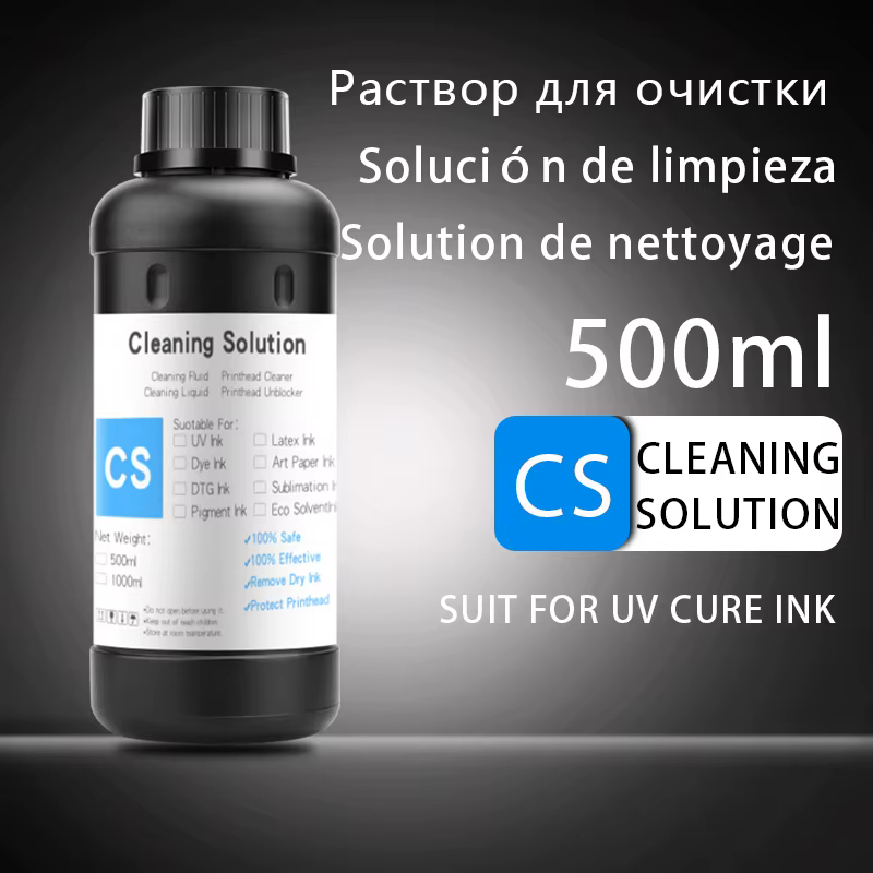 500ML LED UV Ink For Epson L800 L805 L1800 R290 R330 1390 1400 1410 1500W DX5 DX7 UV Flatbed Printer Universal UV Curing Ink