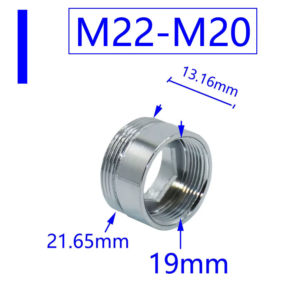 Brass 1/2" M16 M17 M18 M19 M20 M22 M24 M28 M32 Thread Connector Male Female For Bubbler Water Purifier Faucet Copper Fittings