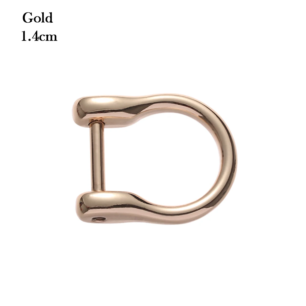 1Pcs Metal D Ring Buckle for DIY Handbag Detachable Removable Open Screw Clasp Craft Bag Strap Belt Handle Webbing Buckle