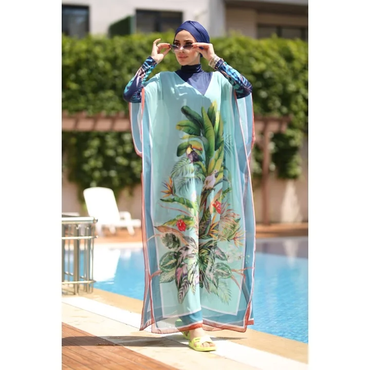 Burkini Cover Ups For Women Muslim Swimwear Modest Plus Size Swimsuit Swimming Suit  Islamic Fashion Long Sleeve Bathing Abaya
