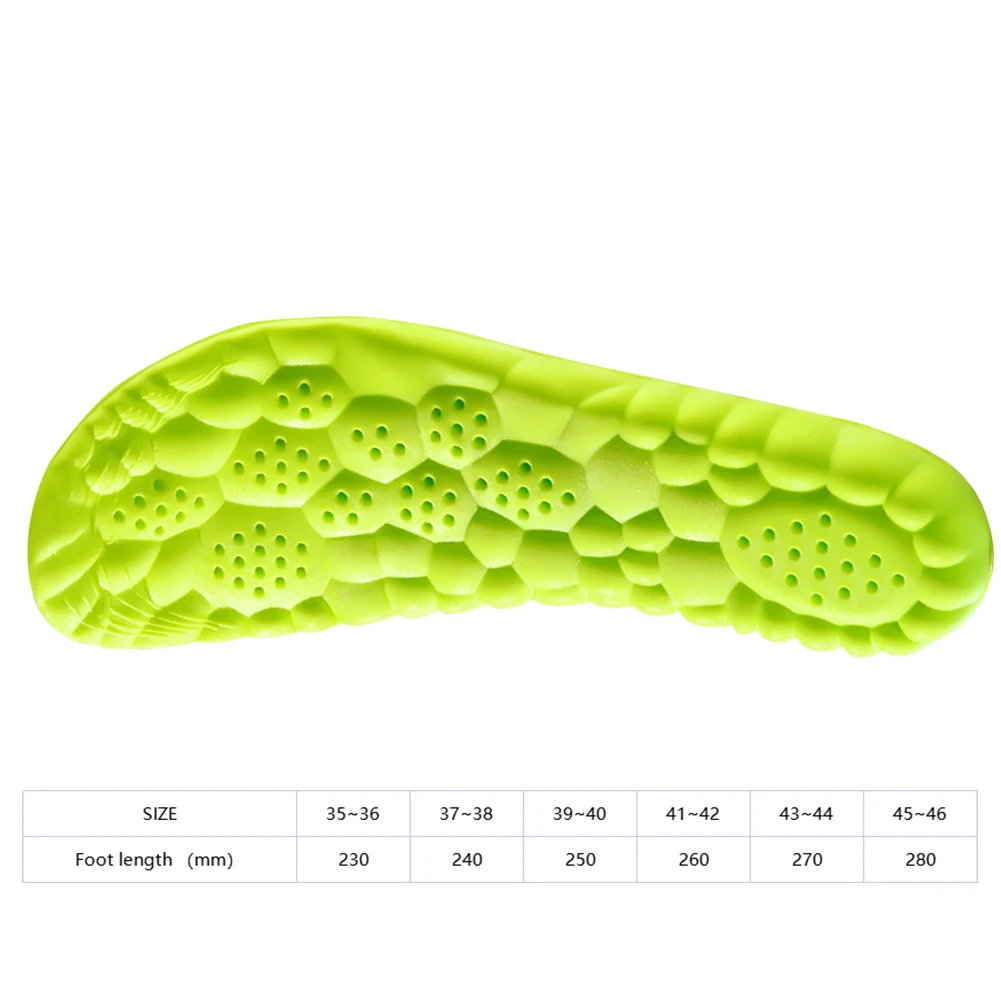 Sports Insoles for Shoes 5D Massage Soft Deodorant Breathable Shock Absorbant Cushion Running Insoles For Feet Men Women