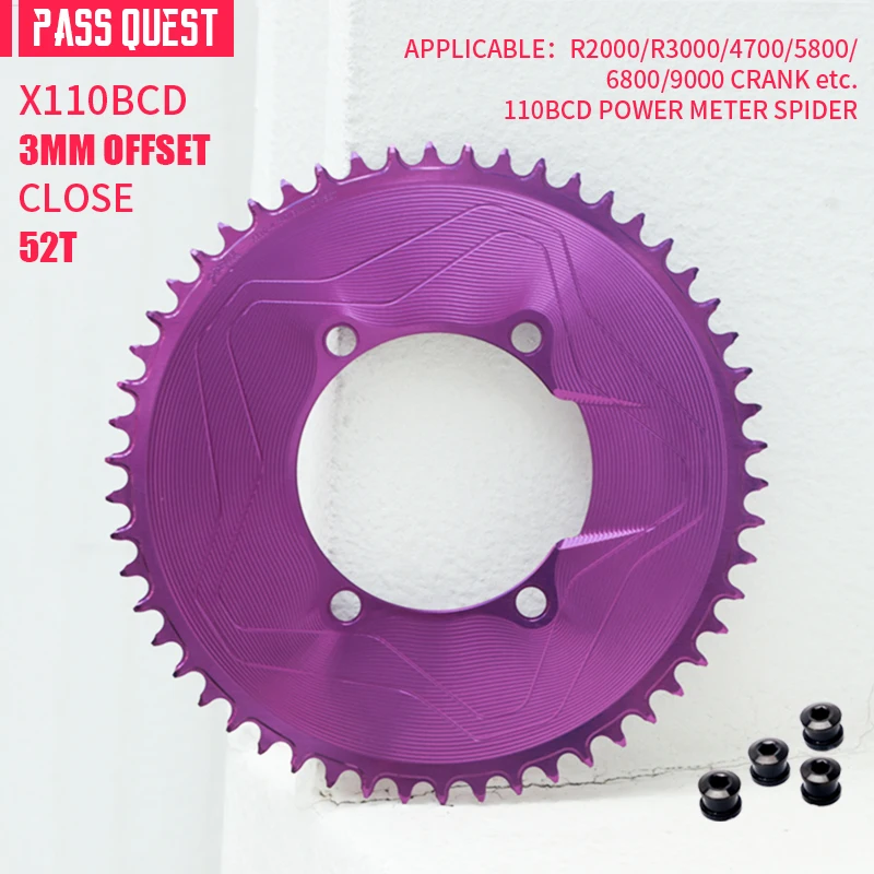 Purple 3mm 52T