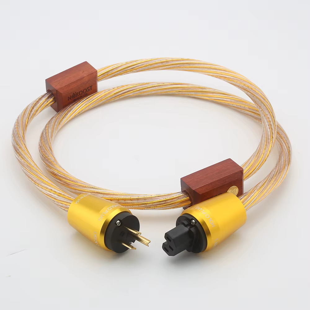 Nordost  Odin Gold Hifi Power Cord Audio High Fidelity Fever Power Cable Schuko Version Power Line