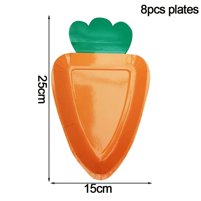 8pcs Carrot platesK