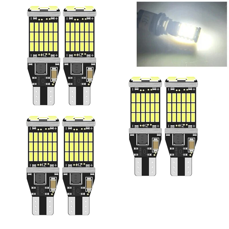 6Pcs White T15 W16W