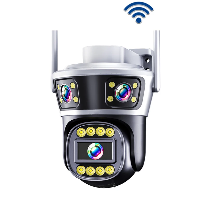 Linook YOOSEE,Three lens,12MP,wireless WiFi camera,optical zoom,closed-circuit television camera,IP security protection camera