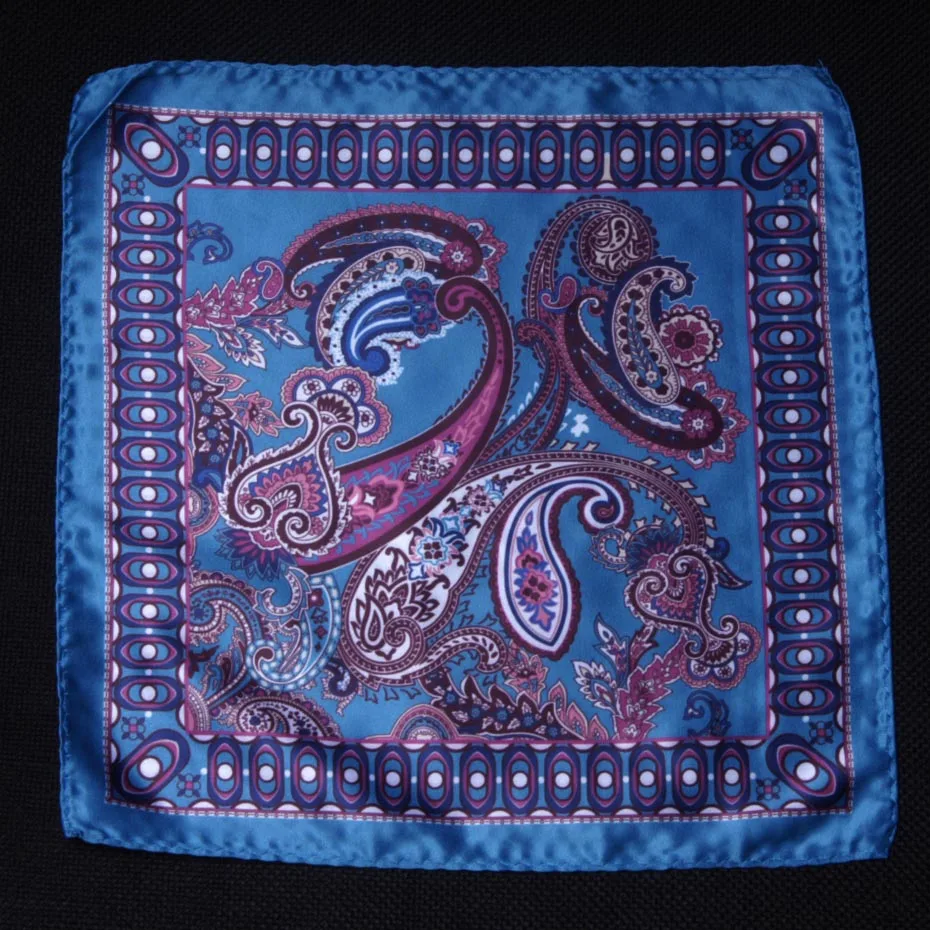Luxury Mens Handkerchief Silk Accessories Hanky Pocket Squared Handkerchief Pocket Scarf Paisley Polka Dots Party Wedding Prom