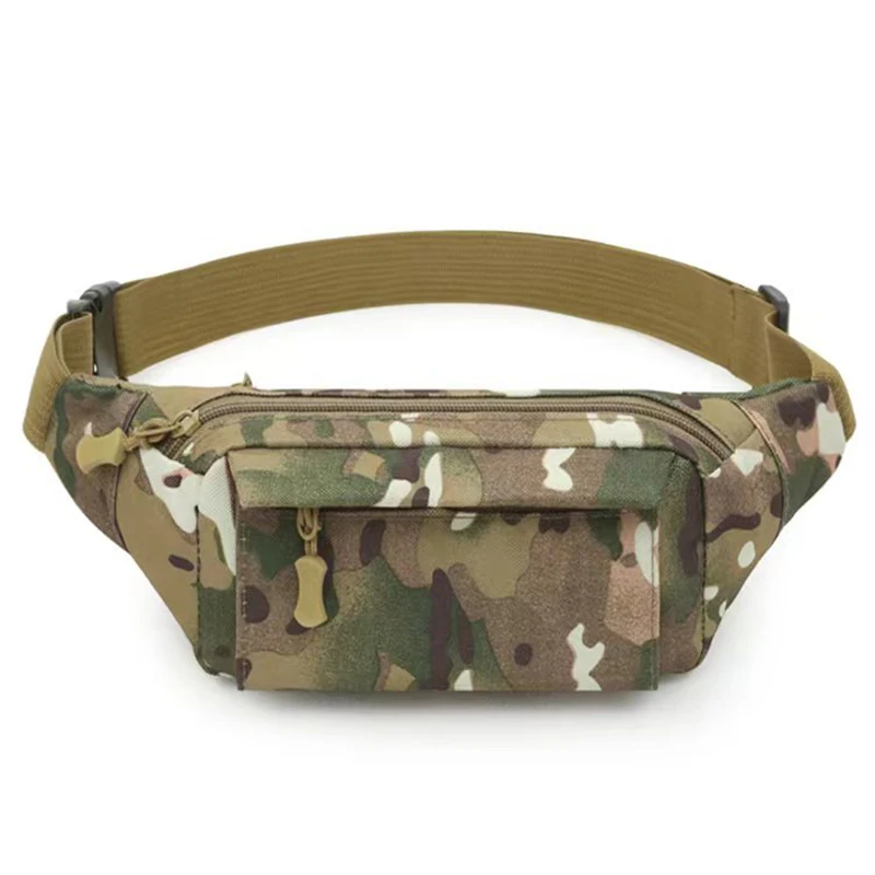 Men's Waist Bag Tactical Pouch Men Women Shoulder Belt Bags Hip Sack Oxford Cloth Waterproof Banana Male Fanny Pack for Phone