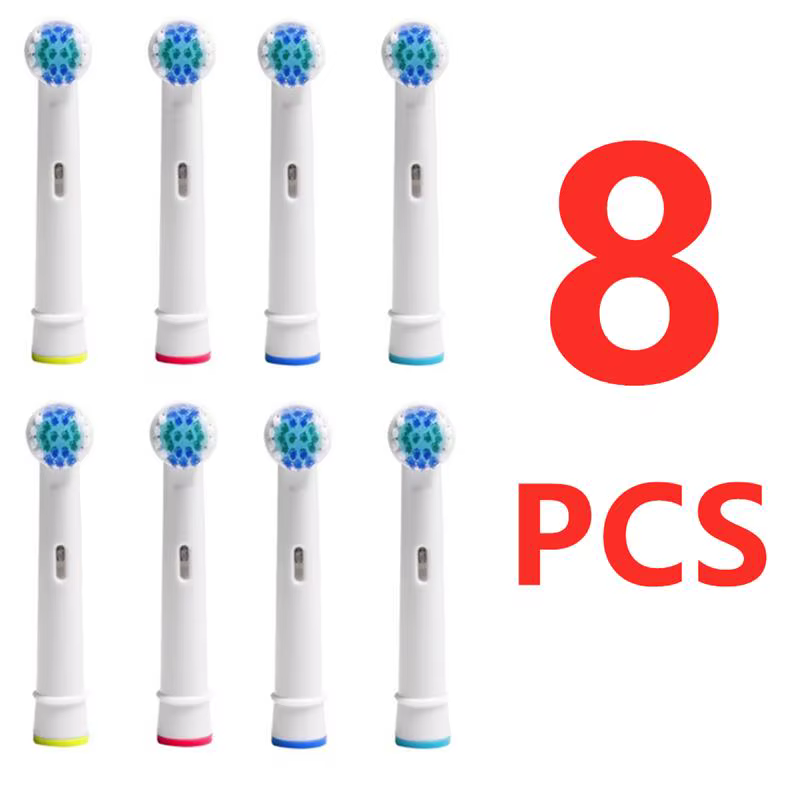 8pcs/12pcs Toothbrush Head Soft Hair Ultrasonic Whitening Electric Replace Oral Cleaning Home Supplies
