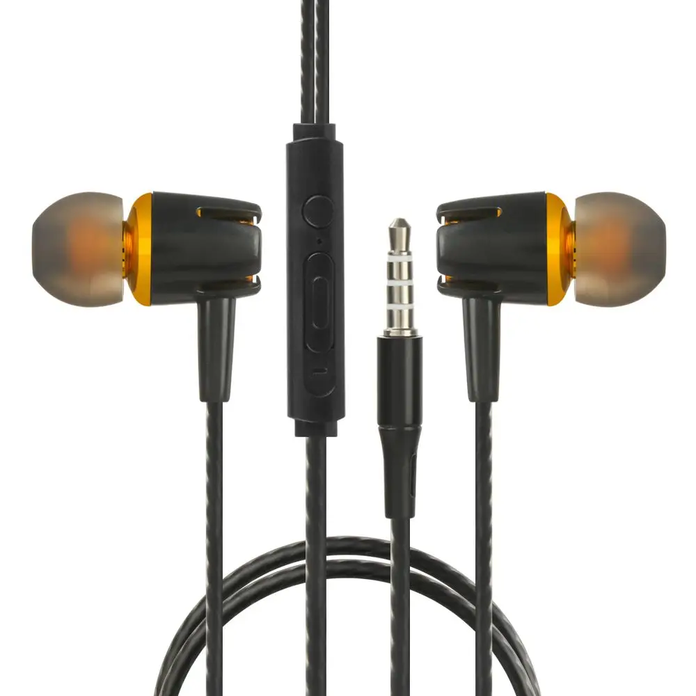 Earphones 3.5mm Sport In-Ear 1.2m Wired Control Sport Headset Wired Headphones For Huawei Honor Smartphone With Microphone