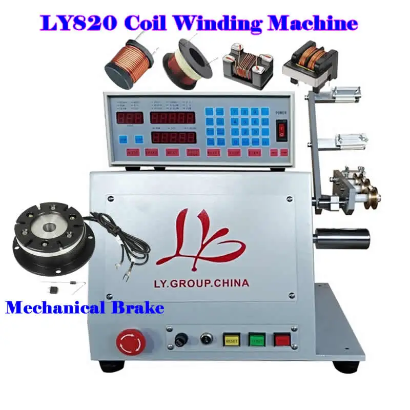LY810 Computer Automatic Coil Winder for 0.03-1.2mm wire LY820 Winding Machine for 0.2-3.0mm 800W Wire Repairing Winding Tool