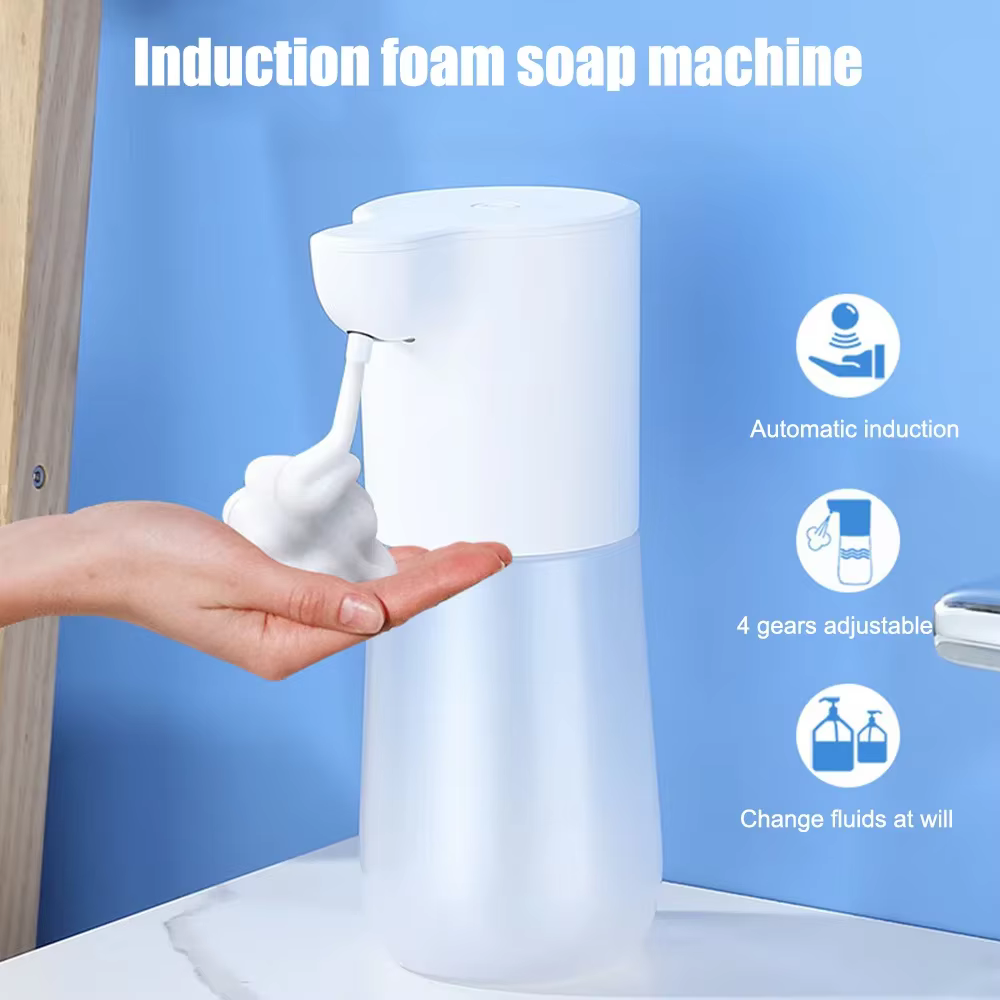 300ML USB Charging Automatic Induction Foam Soap Dispenser Smart Infrared Touchless Hand Washer Suitable For Kitchen Bathroom