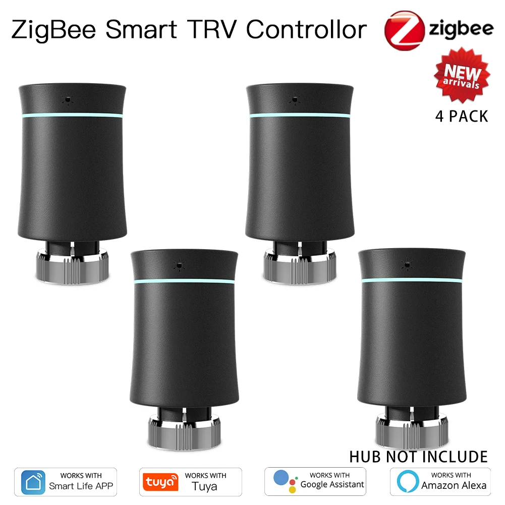 4PCS Black Valve