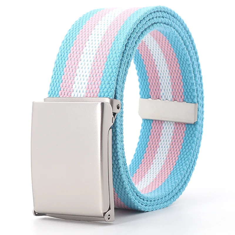 White pink blue edge