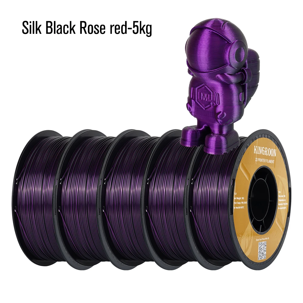 Silk Black Rose red
