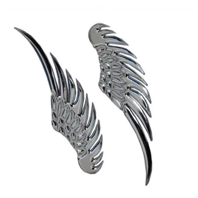 D Silver Metal wing