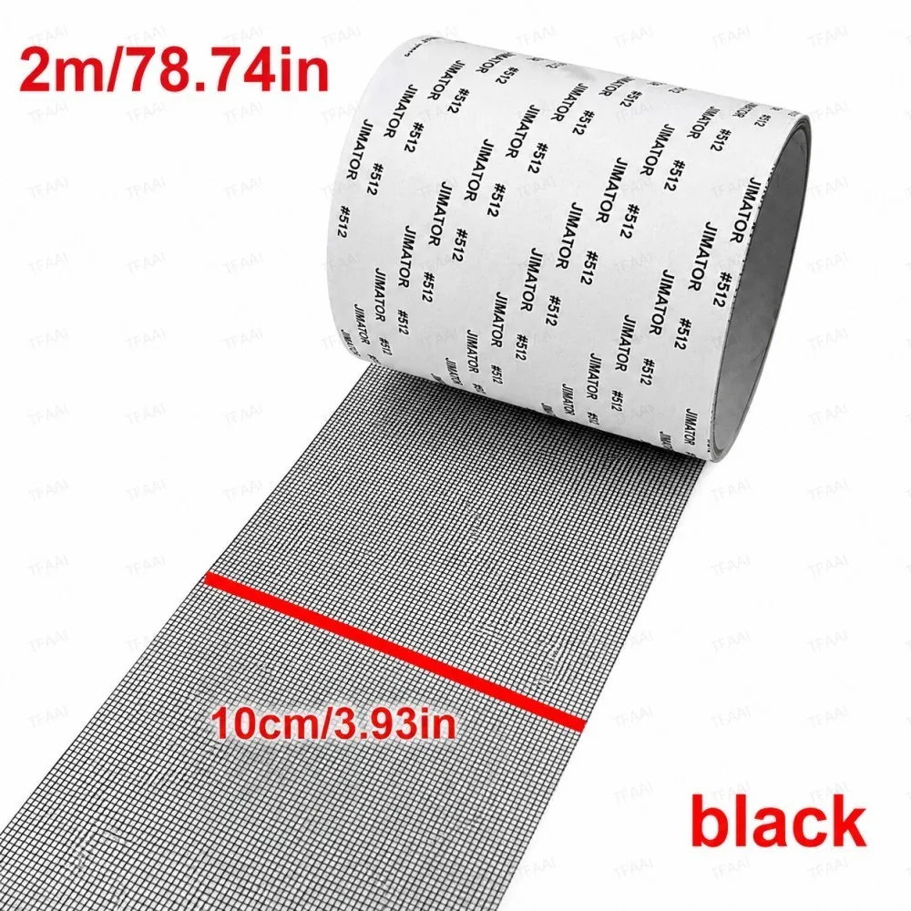 10cmx2m black