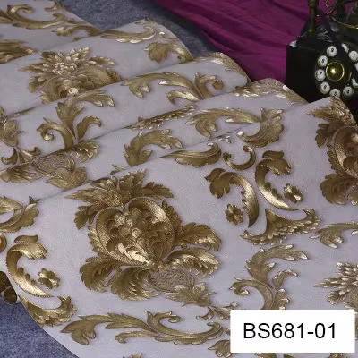 European 3D Three-dimensional Wallpaper Modern Simple Household TV Background Wall Bedroom Bedside Decorative Wallpaper