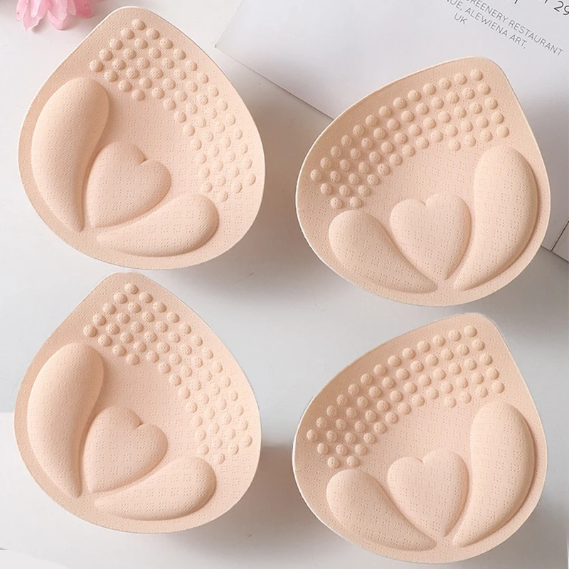 1/2pairs Thick Sponge Push Up Bra Pad Set for Women Invisible Insert Swimsuit Bikini Breast Enhancers Chest Cup Pads Accessories