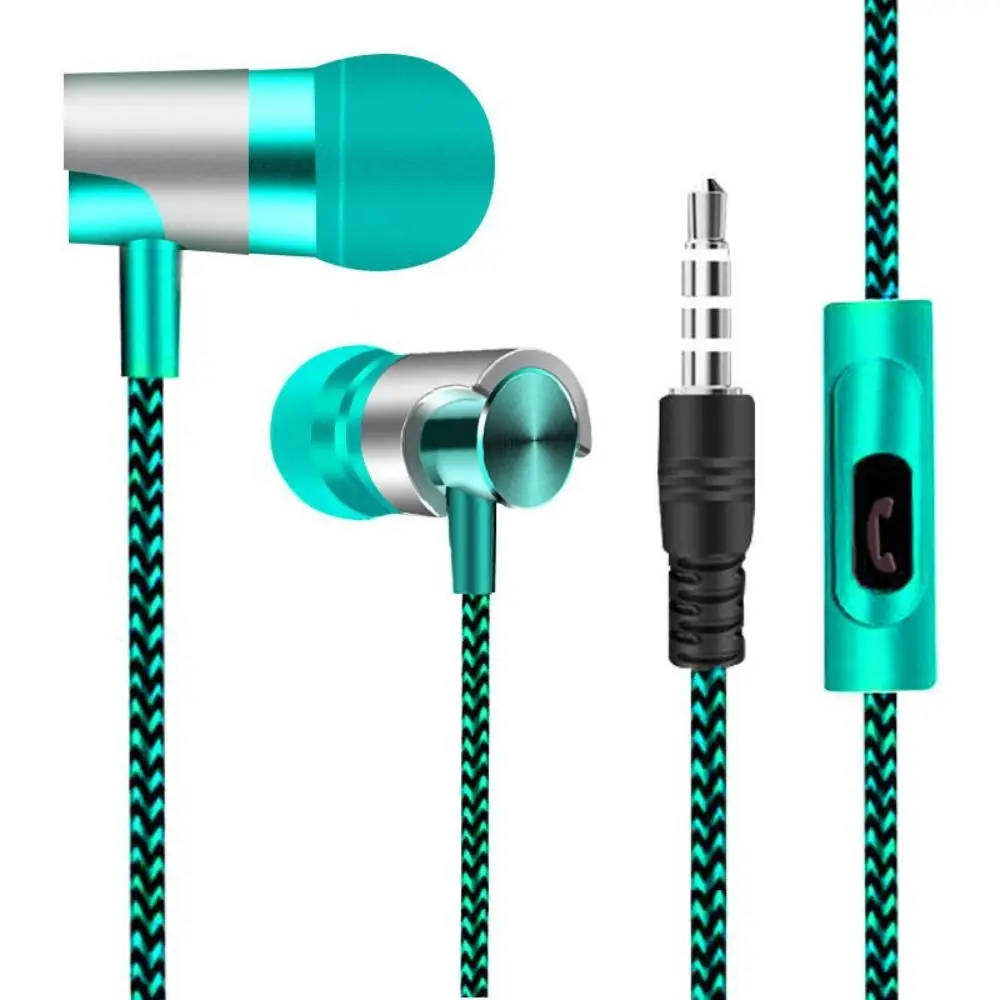 3.5mm Wired In-ear Earphone In Ear Noise Cancellation Ergonomic Design Stereo Sports Music Headphones For Mobile Phone