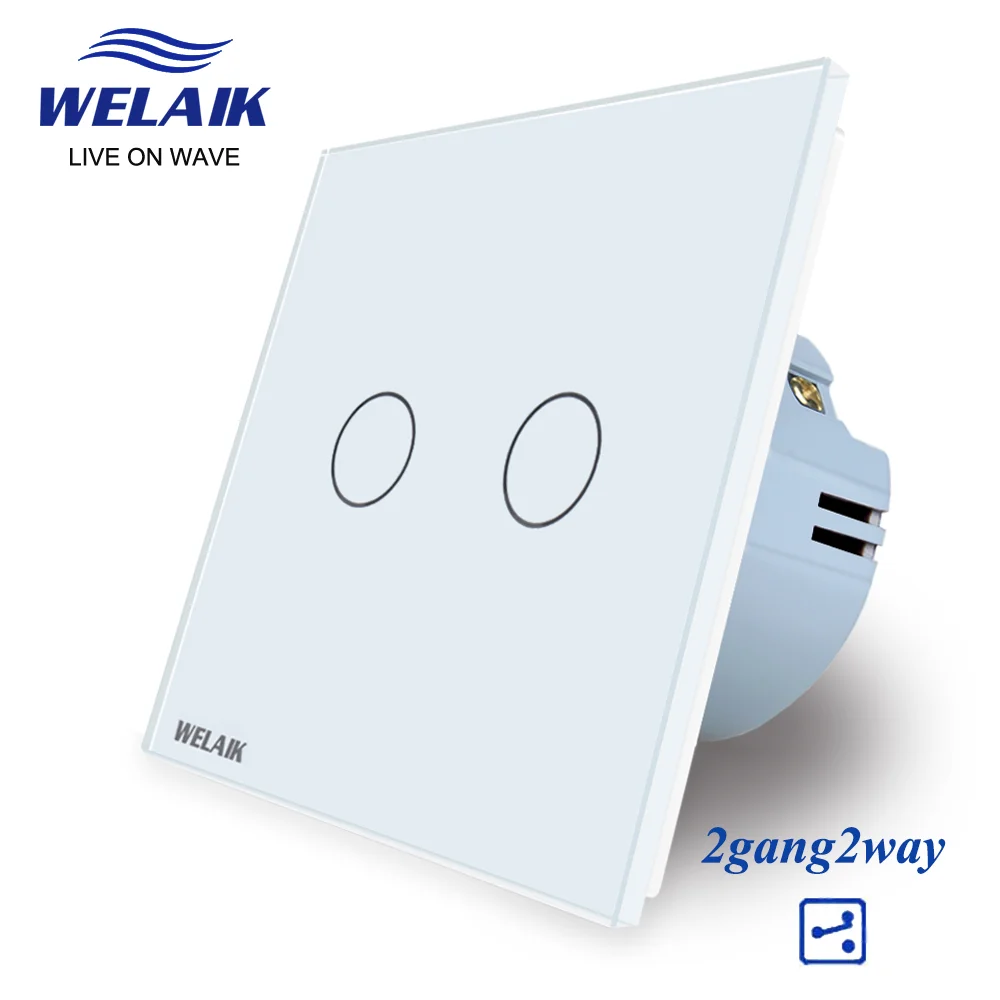 2Gang 2Way White 1PC