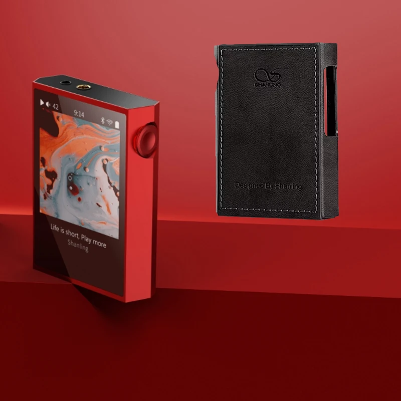 red with black case