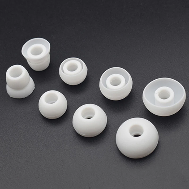 8Pcs/lot Anti Slip Waterproof Replacement Earplug Ear Tips Pads Set Silicone In-Ear Earphone Earbuds Covers Cap For Beats Power3