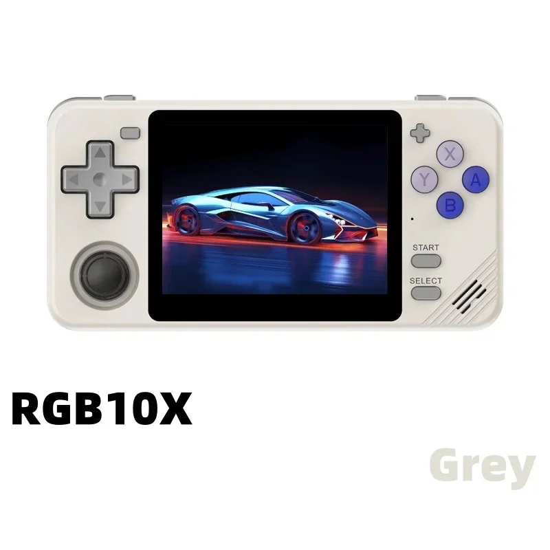 POWKIDDY RGB10X Handheld Game Console Video Game Consoles Retro Game Console 3.5 Inch IPS Screen Opendinglinux Children's Gifts