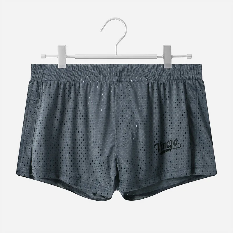 Ice Silk Boxer Trunks Men Breathable Arrow Pants Soft Sleepwear Shorts Pajamas Male Seamless Boxer Briefs Bulge Pouch Panties