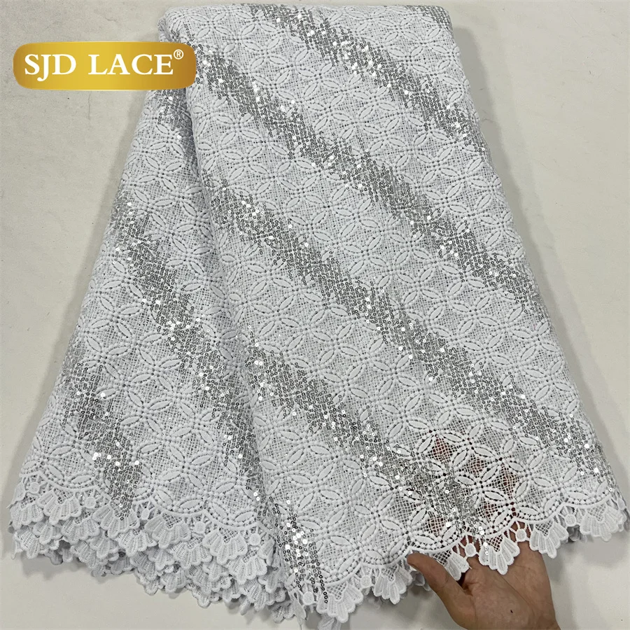 13White Sequins Lace