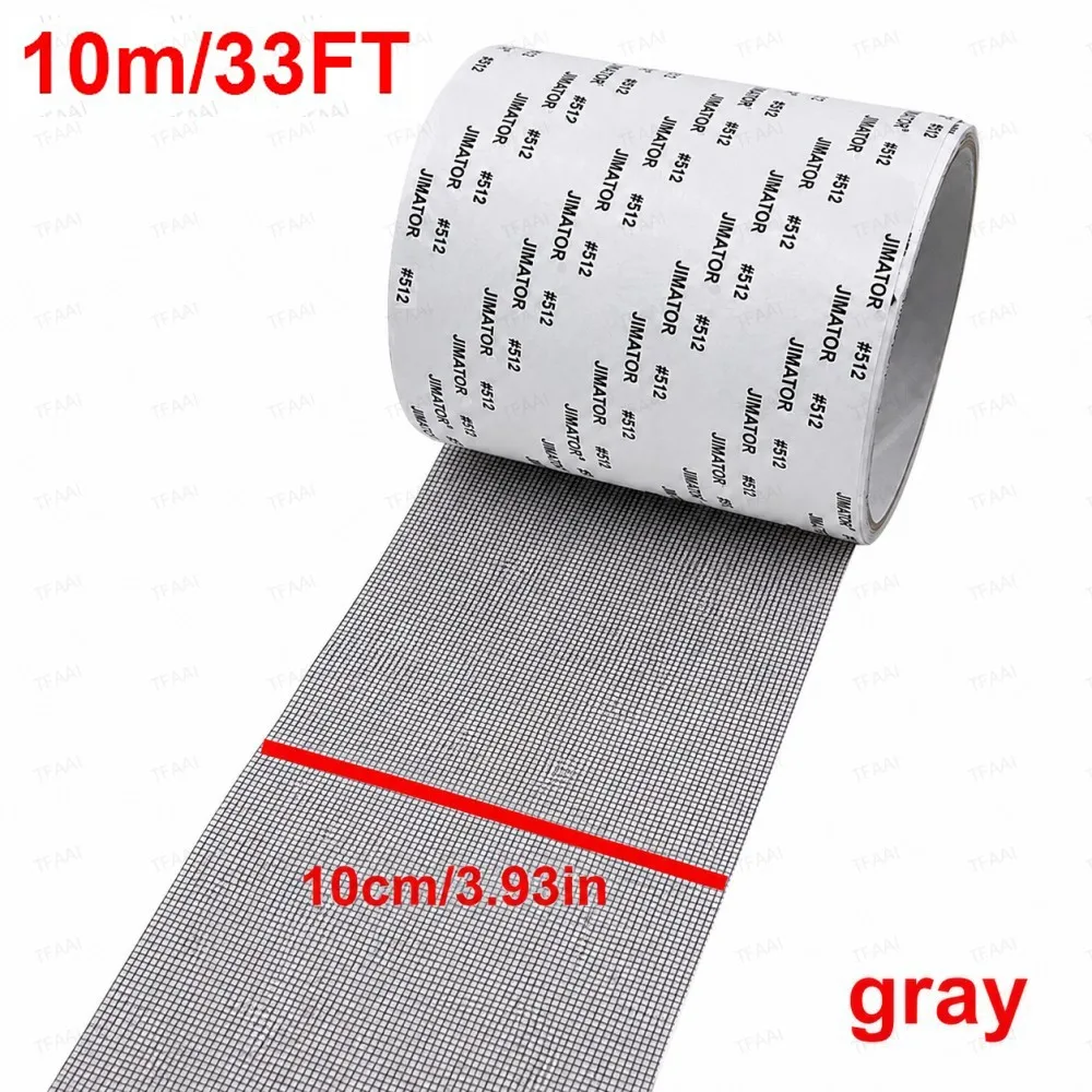 10cmx10m grey